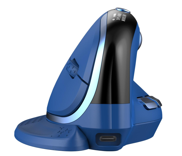 Delux Mysz Pionowa M618XSD BT+2.4G RGB (niebieska) M618XSD (Blue) - 744189 - zdjęcie 5